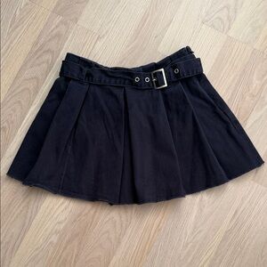 Zara kids Navy blue Pleated Skirt with Belt